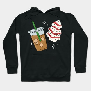 Girl Breakfast Iced Coffee Christmas Cake Hoodie